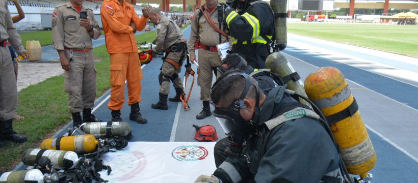 Primeiro dia das Olimpíadas Bombeiro Militar é realizado no estádio Mangueirão