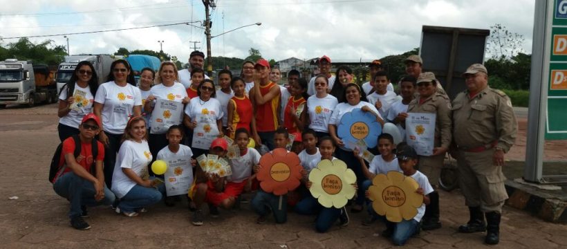 Ação alusiva ao Dia Nacional de enfrentamento ao Abuso e a Exploração Sexual de Crianças e Adolescente