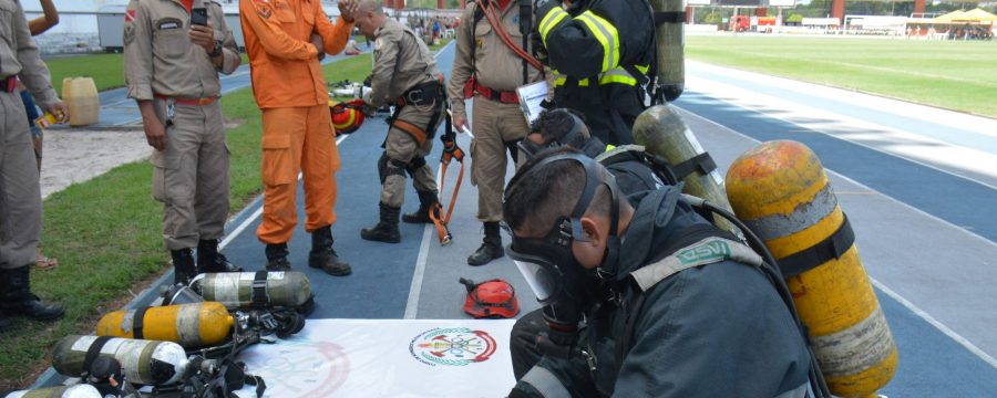 Primeiro dia das Olimpíadas Bombeiro Militar é realizado no estádio Mangueirão