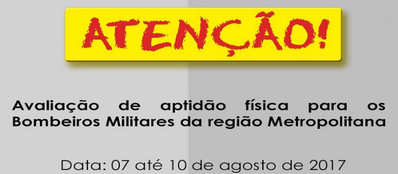 Efetivo do CBMPA realizará Teste de aptidão física (TAF)