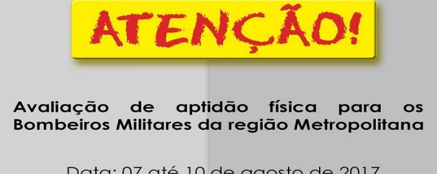 Efetivo do CBMPA realizará Teste de aptidão física (TAF)