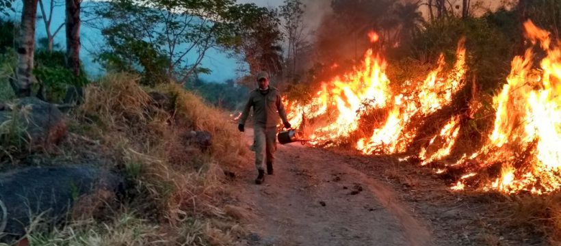 10° GBM – Redenção utiliza estratégias para combater incêndio florestal
