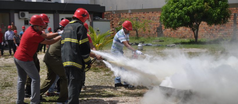 CBMPA realiza treinamento de brigada de incêndio para funcionários do TCE