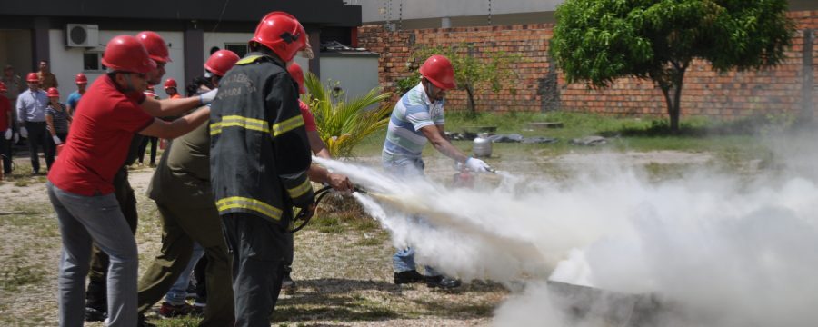 CBMPA realiza treinamento de brigada de incêndio para funcionários do TCE