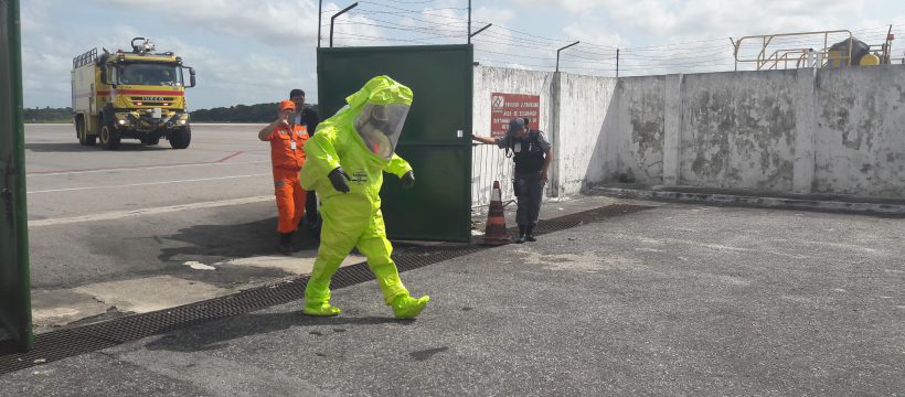 Militares da Infraero participam de Exercício Simulado e Emergência