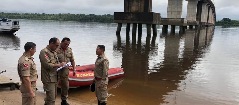BOMBEIROS REALIZAM INSPEÇÃO TÉCNICA EM PONTE DO RIO MOJU