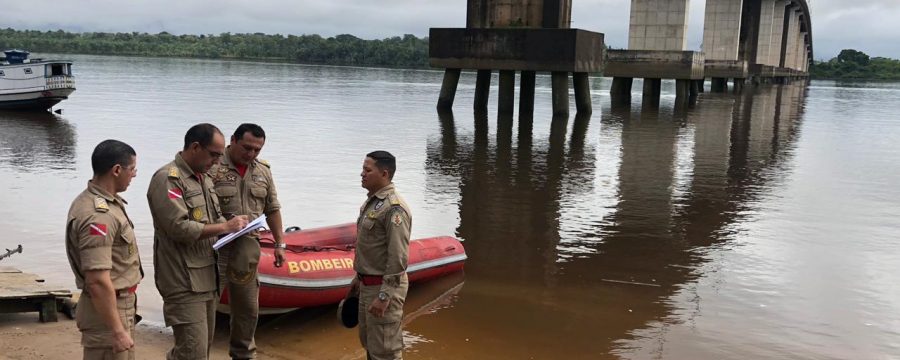 BOMBEIROS REALIZAM INSPEÇÃO TÉCNICA EM PONTE DO RIO MOJU