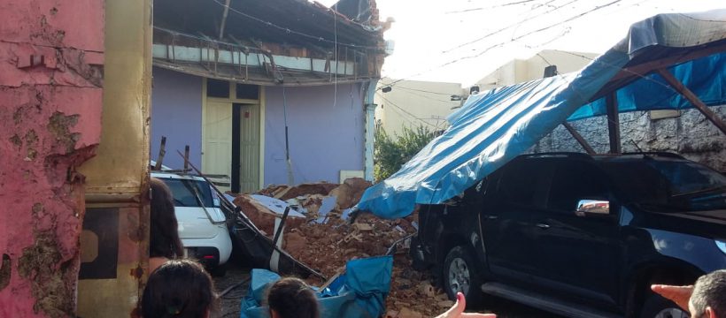 NOTA: DESABAMENTO EM RESIDENCIA NA CIDADE VELHA
