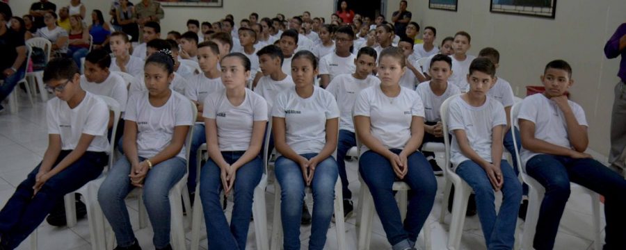 CBMPA realiza aula inaugural para novos alunos do Projeto Escola da Vida