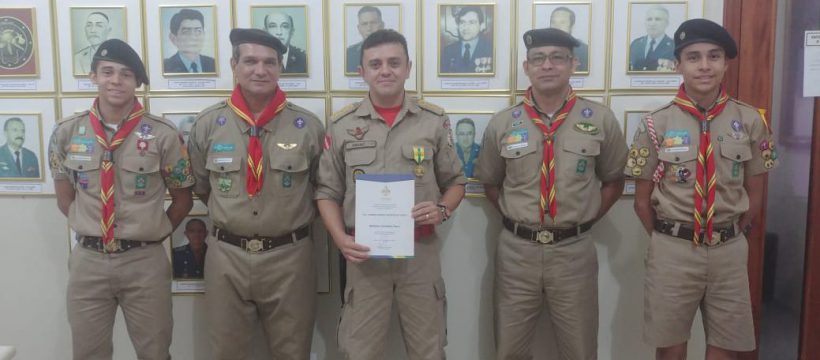 Coronel Andrei é homenageado pela União dos Escoteiros do Pará