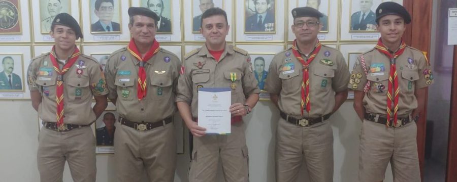 Coronel Andrei é homenageado pela União dos Escoteiros do Pará