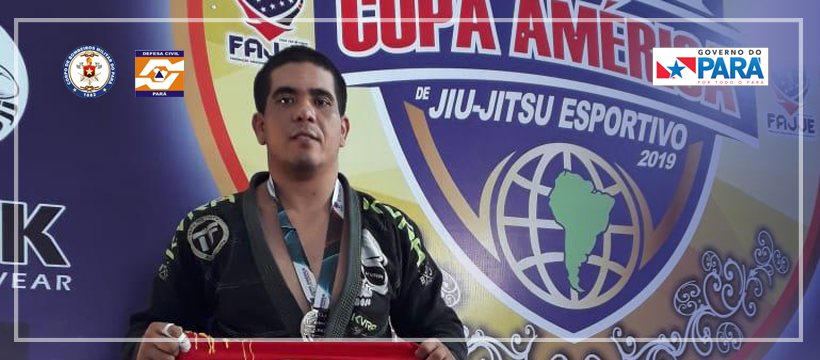 Bombeiro do 4º GBM é prata em Copa América de Jiu-Jitsu