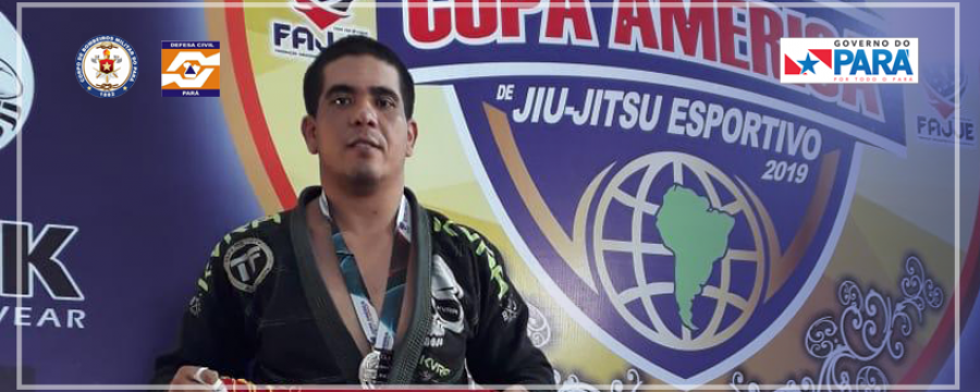 Bombeiro do 4º GBM é prata em Copa América de Jiu-Jitsu