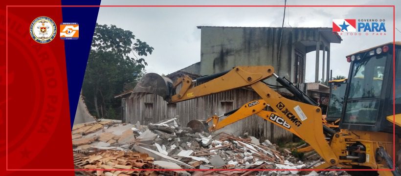 DEMOLIÇÃO EM UMA RESIDÊNCIA NO MUNICÍPIO DE ABAETETUBA
