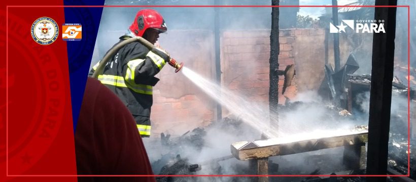 Incêndio em duas residências no município de Vigia