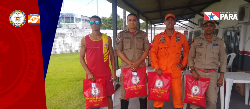 Corpo de Bombeiros Militar do Pará distribui kits para a Operação Verão 2019