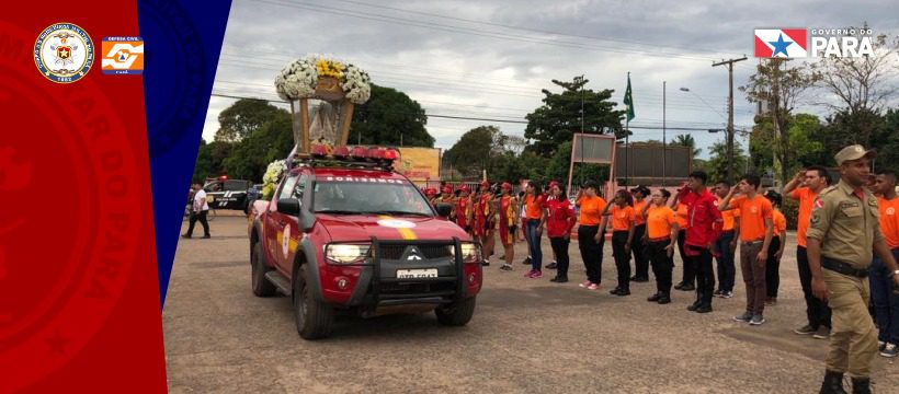 Corpo de Bombeiros de Santarém recebe visita da imagem peregrina de Nossa Senhora de Nazaré