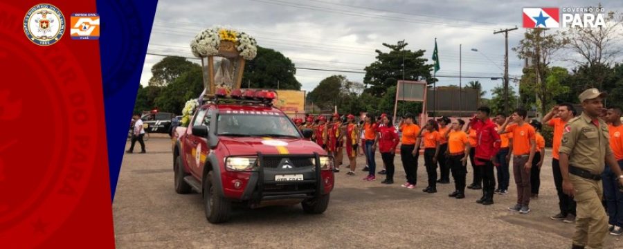 Corpo de Bombeiros de Santarém recebe visita da imagem peregrina de Nossa Senhora de Nazaré