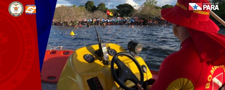 Bombeiros atuam nas praias de Santarém e Belterra durante Operação Verão