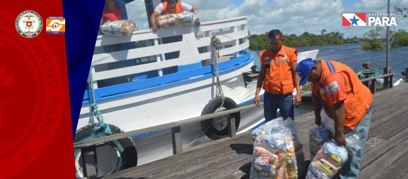 Defesa Civil entrega cestas básicas a municípios do Baixo Amazonas