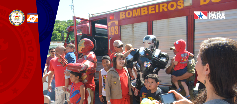 CORPO DE BOMBEIROS REALIZA “MANHÃ ALEGRE” PARA OS FILHOS DE MILITARES