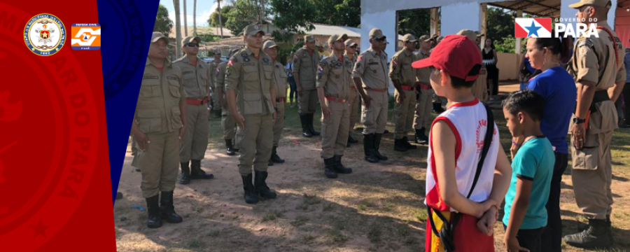 Escola Pérola do Maicá homenageia Bombeiros Militares em Santarém