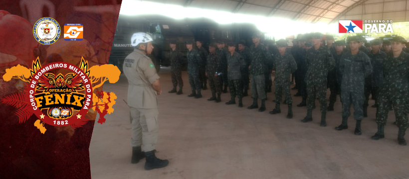 Corpo de Bombeiros treina militares de Tucuruí para combate a incêndios florestais