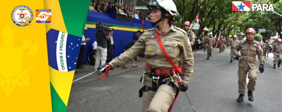 CORPO DE BOMBEIROS MILITAR DO PARÁ, NO DESFILE DO DIA 7 DE SETEMBRO