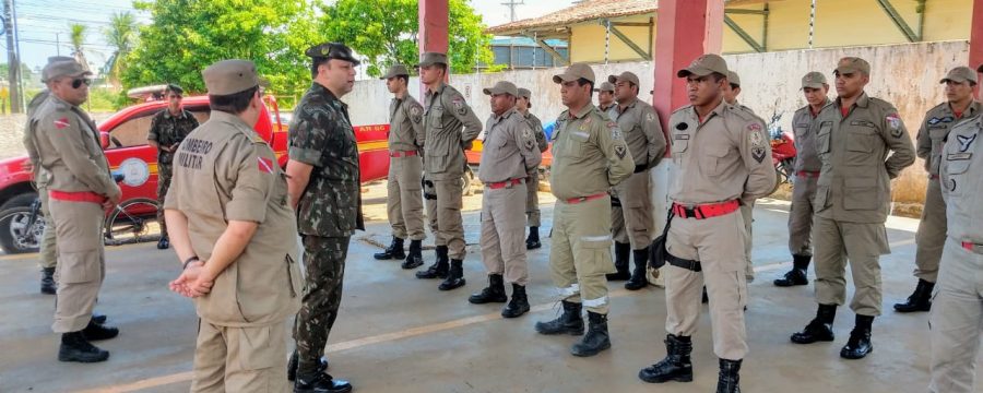 Corpo de Bombeiros recebe o comandante do Batalhão de Altamira