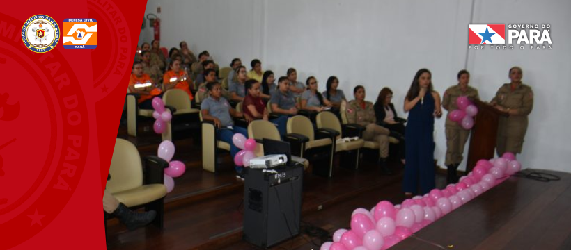 Corpo de bombeiros realiza palestras sobre o outubro rosa