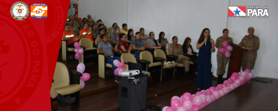 Corpo de bombeiros realiza palestras sobre o outubro rosa