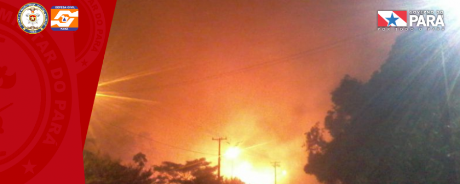 Corpo de bombeiros COMBATE FOGO EM VEGETAÇÃO NO KM 27 DA RODOVIA CASTANHAL/CURUÇÁ