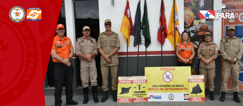 Corpo de Bombeiros e Defesa Civil fazem apresentação de sinalização de praias