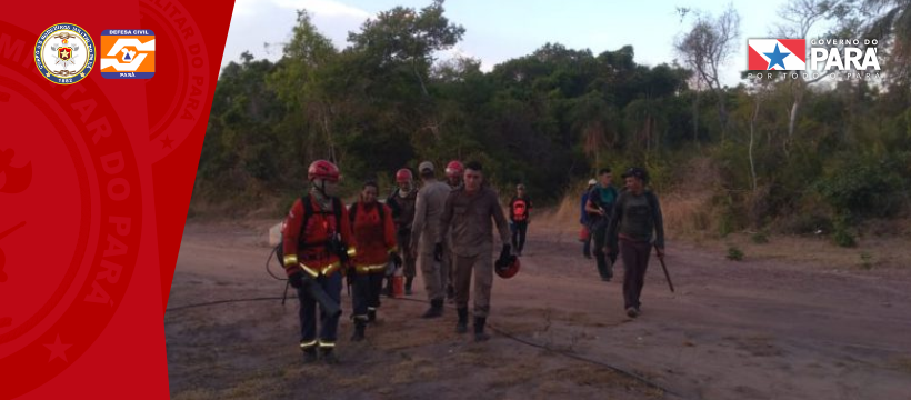 Corpo de bombeiros ATUA NO INCÊNDIO DE MONTE ALEGRE
