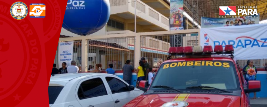 CORPO DE BOMBEIROS REALIZA TRABALHOS DE PREVENÇÃO EM AÇÕES DO TERPAZ NO GUAMÁ E TERRA FIRME