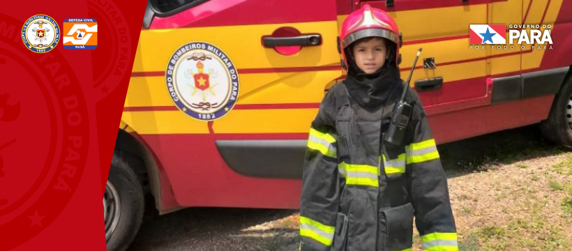 Corpo de Bombeiros realiza sonho de criança no município de Parauapebas