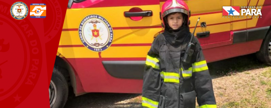 Corpo de Bombeiros realiza sonho de criança no município de Parauapebas