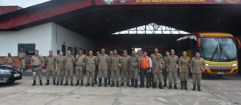 Estado Maior Geral realiza vista no 12° Grupamento Bombeiro Militar de Santa Izabel