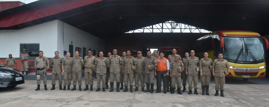 Estado Maior Geral realiza vista no 12° Grupamento Bombeiro Militar de Santa Izabel