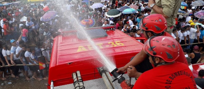 corpo de bombeiros realiza prevenção no círio de são miguel do guamá