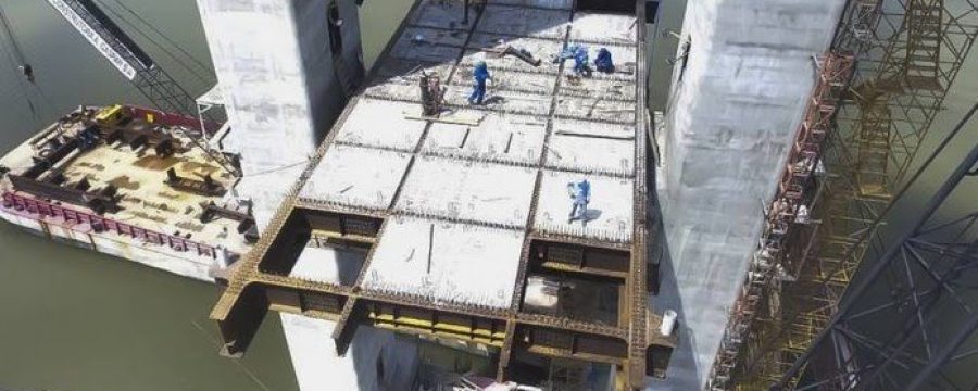 Corpo de Bombeiros realiza vistoria nas obras da Ponte Rio Moju