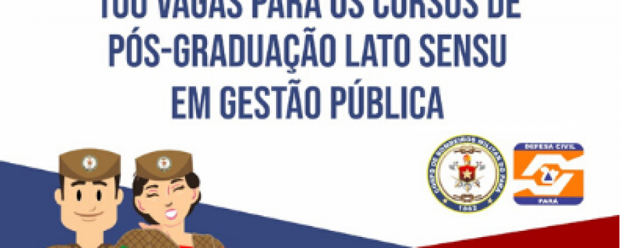 ESCOLA DE GOVERNANÇA PÚBLICA DO PARÁ OFERTA VAGAS PARA CURSOS DE PÓS-GRADUAÇÃO  EM GESTÃO PÚBLICA