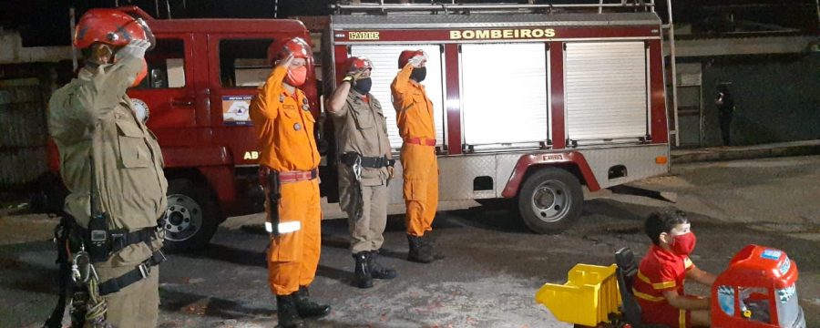 CBMPA FAZ SURPRESA EM ANIVERSÁRIO DE CRIANÇA EM ISOLAMENTO
