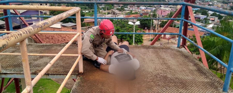 CBMPA realiza resgate em torre no município de Altamira