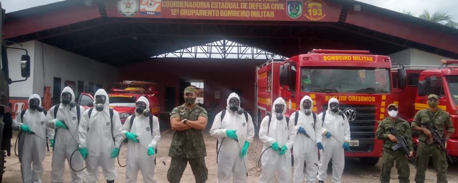 QUARTEL DO 12º GBM SANTA ISABEL É DESINFECTADO CONTRA O NOVO CORONA VÍRUS