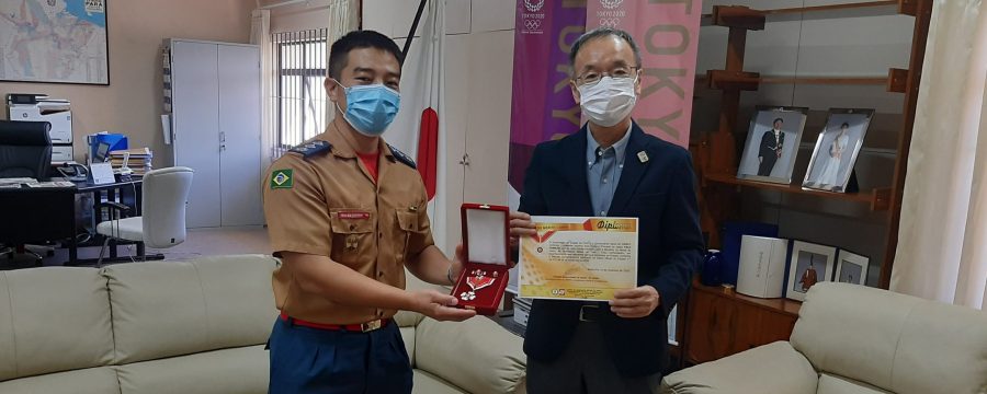 CBMPA CONDECORA MEDALHA AO CÔNSUL DO JAPÃO EM BELÉM