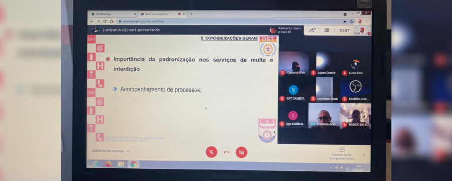 DIRETORIA DE SERVIÇOS TÉCNICOS REALIZA PALESTRA ONLINE SOBRE MULTA E INTERDIÇÃO DE EDIFICAÇÕES