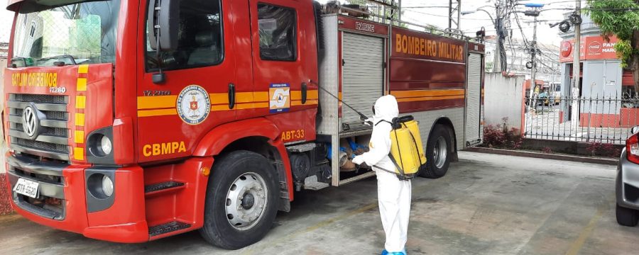 CBMPA realiza desinfecção de Unidade