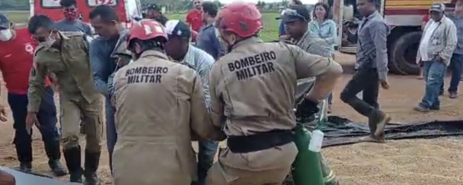CBMPA REALIZA RESGATE DE VÍTIMA DENTRO DE SILO