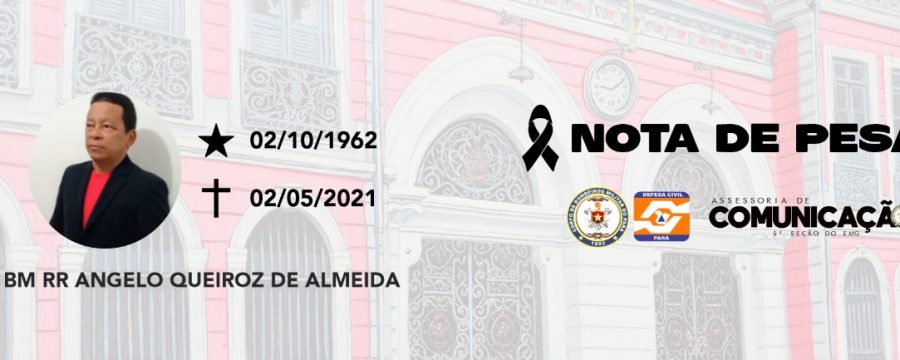 NOTA DE PESAR DO SUBTENENTE BM RR ANGELO